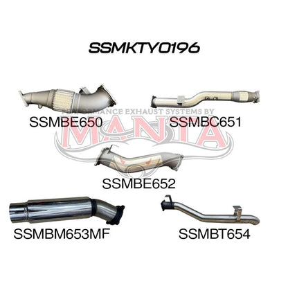 Manta Exhaust System - LandCruiser VDJ79 Dual Cab 4.5L V8 2012-2016 - SSMKTY0196