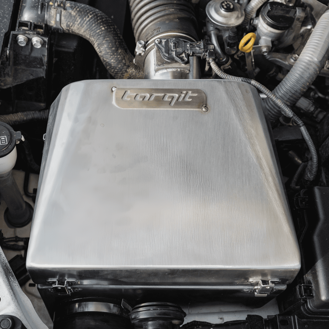 Torqit stainless steel airbox installed in a LandCruiser 300 Series