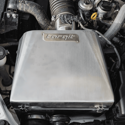 Torqit stainless steel airbox installed in a LandCruiser 300 Series