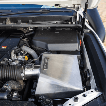 Torqit 300 Series stainless steel airbox showing its position in the engine bay