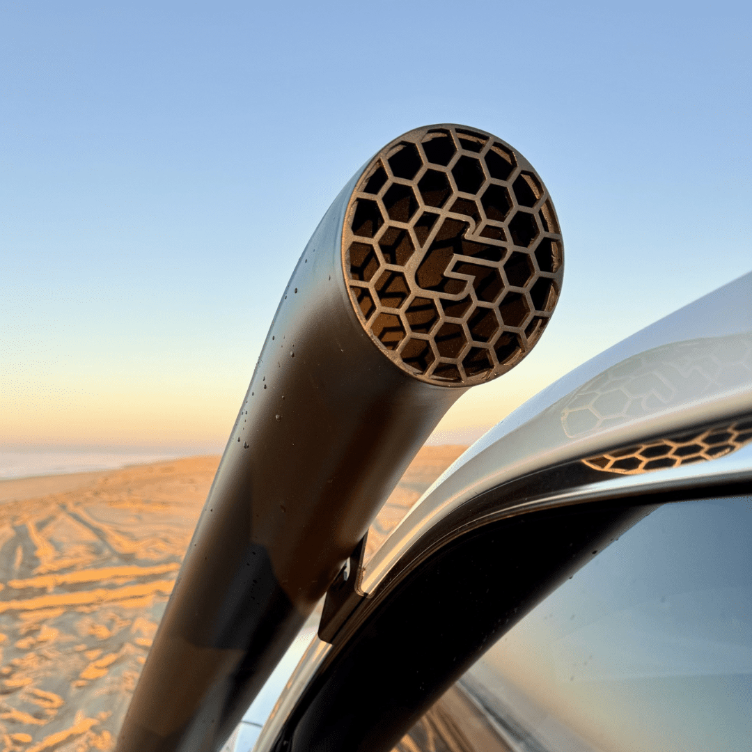 Torqit 300 Series snorkel intake detail in black finish