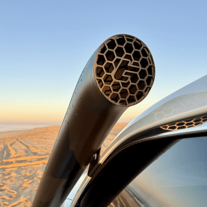Torqit 300 Series snorkel intake detail in black finish