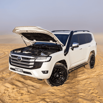 Toyota LandCruiser 300 Series with bonnet open, Torqit installation context