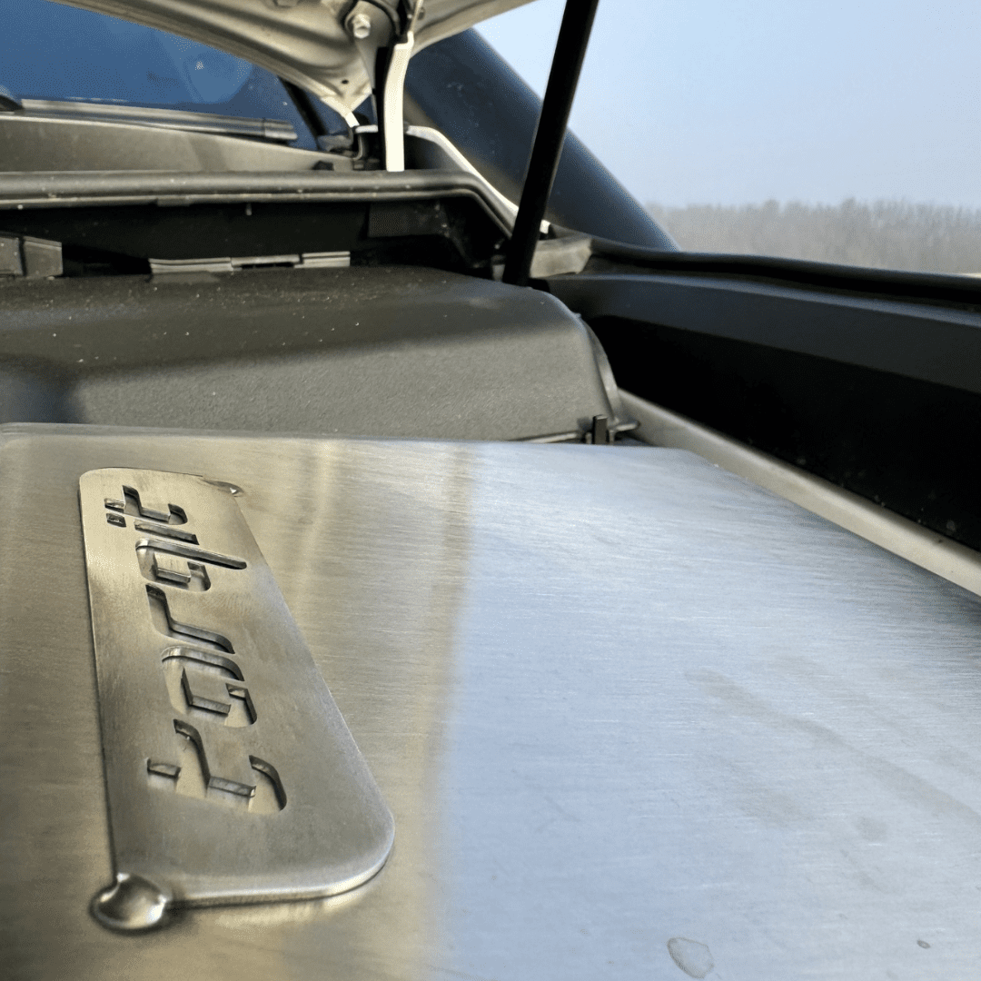 Torqit 300 Series stainless steel airbox logo detail