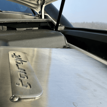 Torqit 300 Series stainless steel airbox logo detail