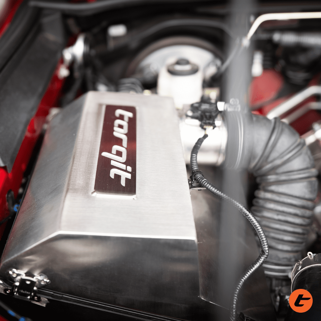 Torqit airbox on Toyota Hilux 2.8L, stainless steel finish, view 5