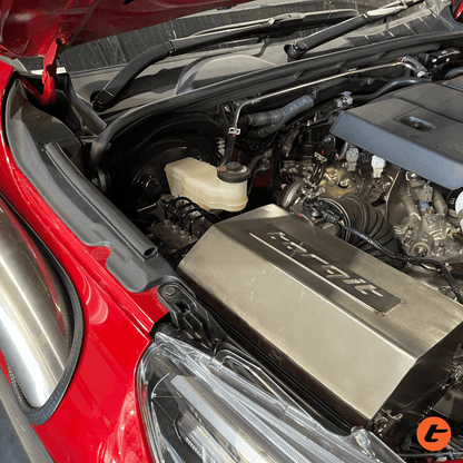 Torqit airbox on Toyota Hilux 2.8L, stainless steel finish, view 7