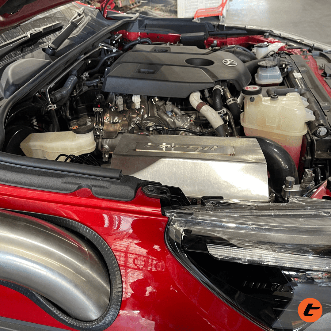 Torqit airbox on Toyota Hilux 2.8L, stainless steel finish, view 9