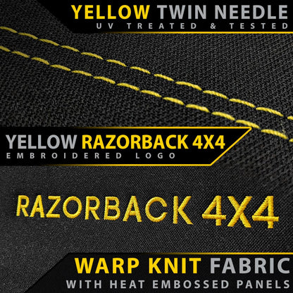 Razorback 4x4 - Toyota Prado 150 - GP6 Premium Neoprene 3rd Row Seat Covers (Made to Order)