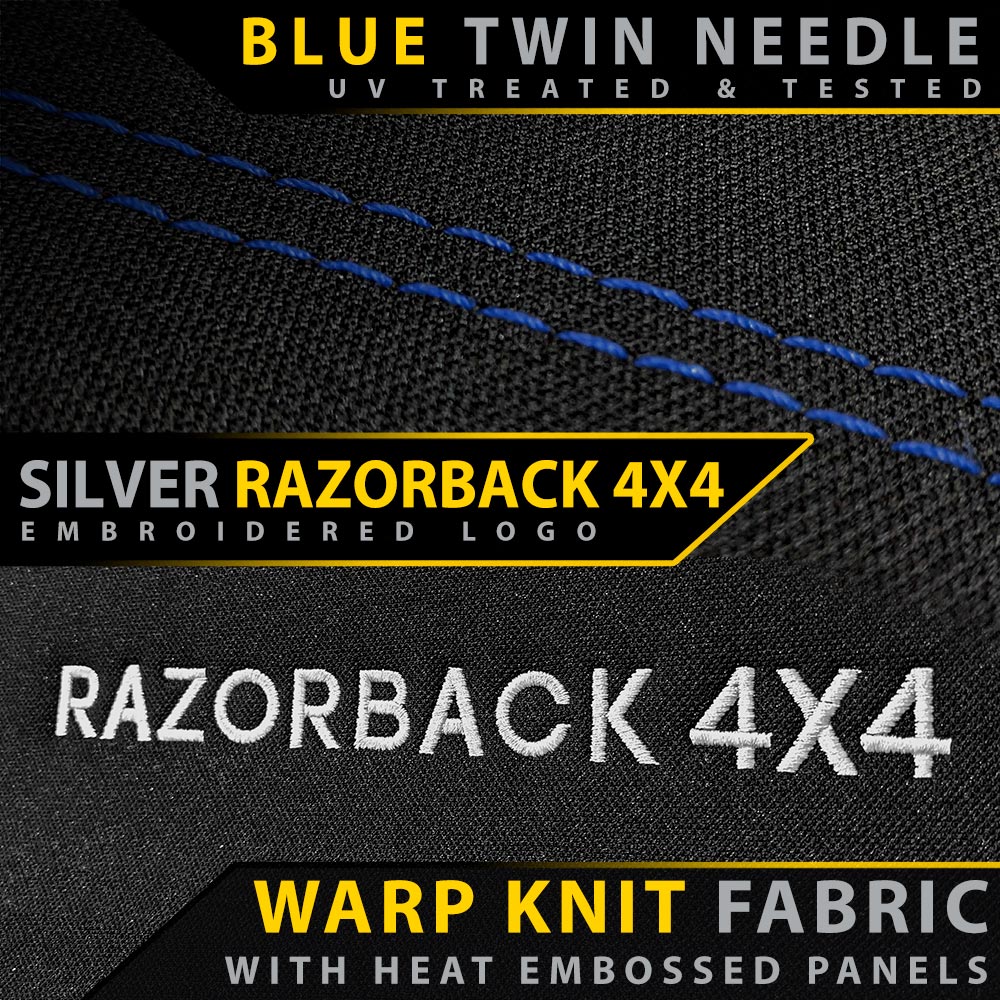 Razorback 4x4 - Toyota Prado 150 - GP6 Premium Neoprene 3rd Row Seat Covers (Made to Order)