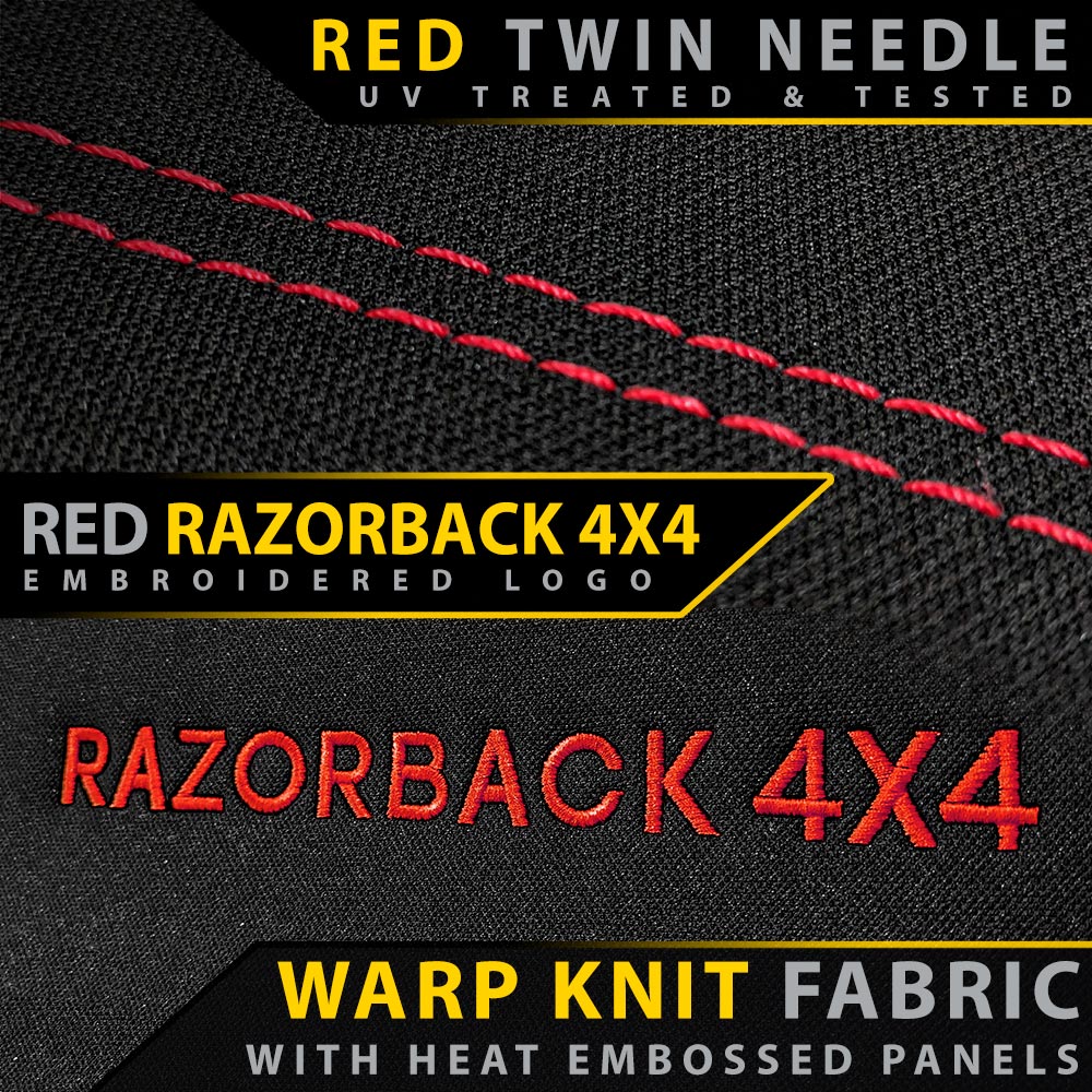 Razorback 4x4 - Toyota Prado 150 - GP6 Premium Neoprene 3rd Row Seat Covers (Made to Order)