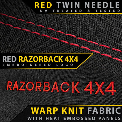 Razorback 4x4 - Toyota Prado 150 - GP6 Premium Neoprene 3rd Row Seat Covers (Made to Order)