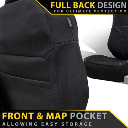 Toyota Landcruiser 79 Series Single Cab Premium Neoprene 2x Front Seat Covers (Made to Order)