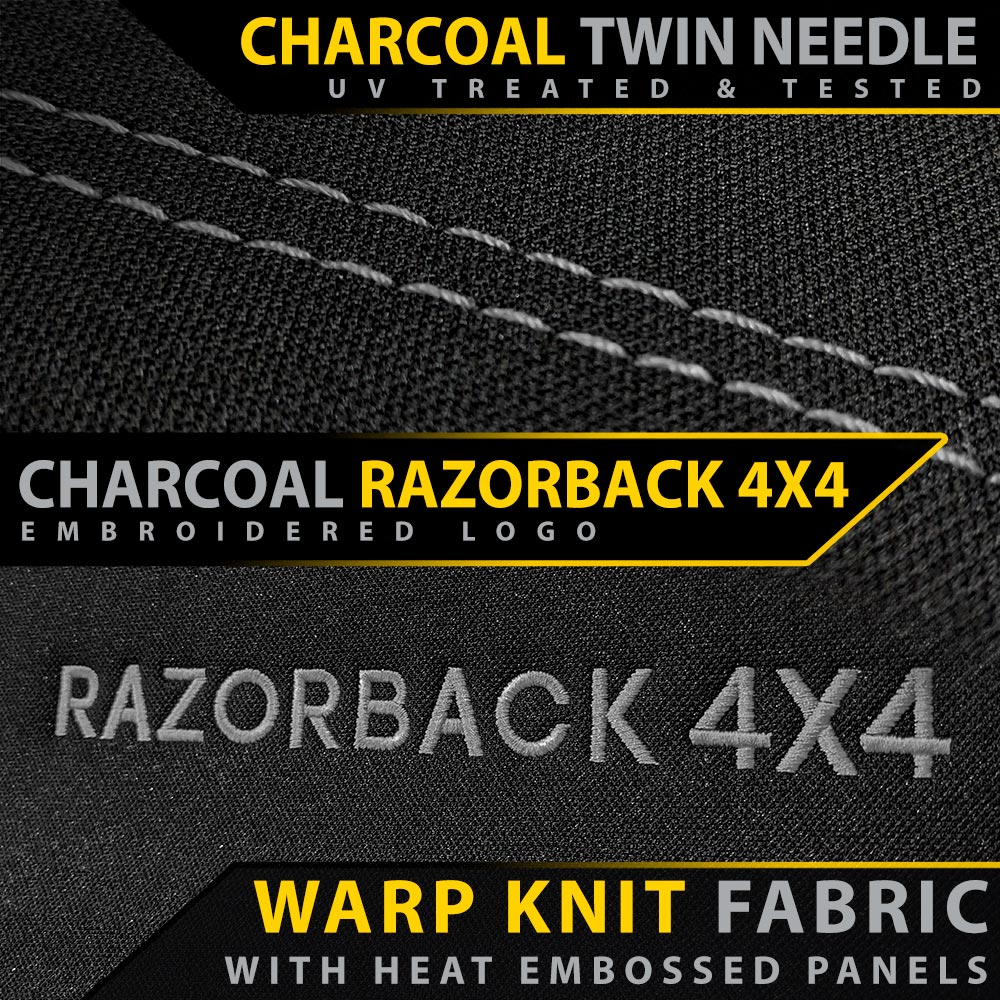 Razorback 4x4 - Toyota Prado 120 - GP6 Premium Neoprene 2x Front Seat Covers (Made to Order)