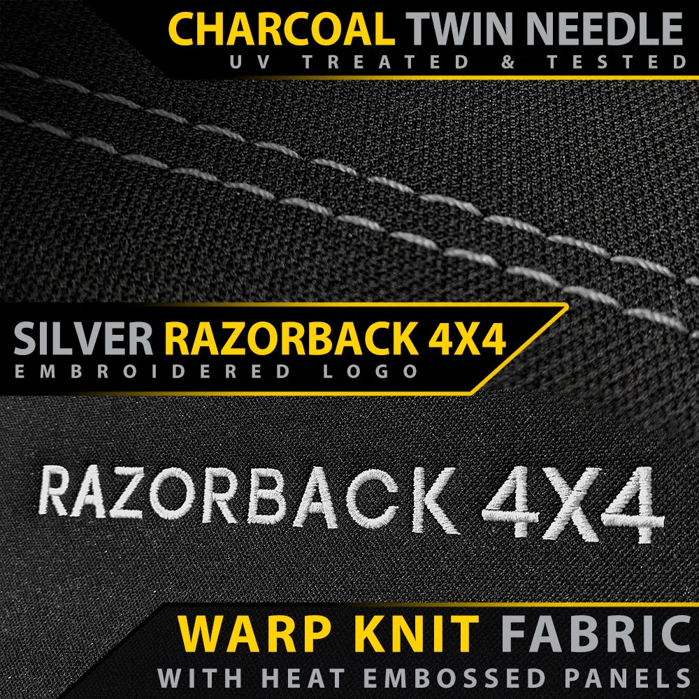 Razorback 4x4 - Toyota Prado 120 - GP6 Premium Neoprene 2x Front Seat Covers (Made to Order)