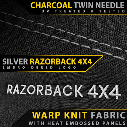 Razorback 4x4 - Toyota Prado 120 - GP6 Premium Neoprene 2nd Row Seat Covers (Made to Order)
