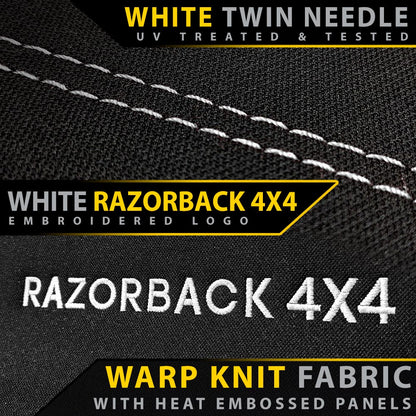 Razorback 4x4 - Toyota Prado 150 - GP6 Premium Neoprene 3rd Row Seat Covers (Made to Order)
