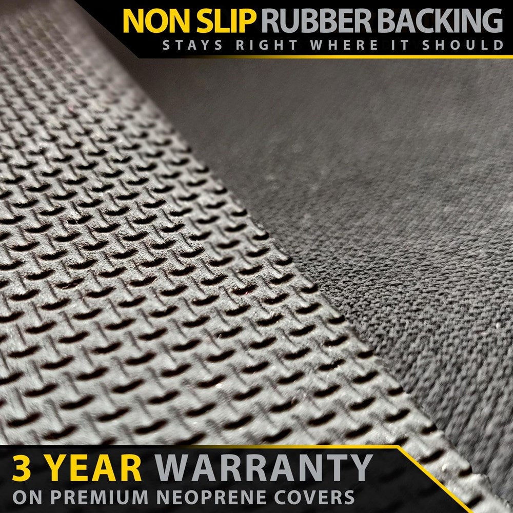 Razorback 4x4 GP6 Premium Neoprene Rear Row (100% Bench) Seat Covers suitable for a Toyota Landcruiser 80 Series (Made to Order)