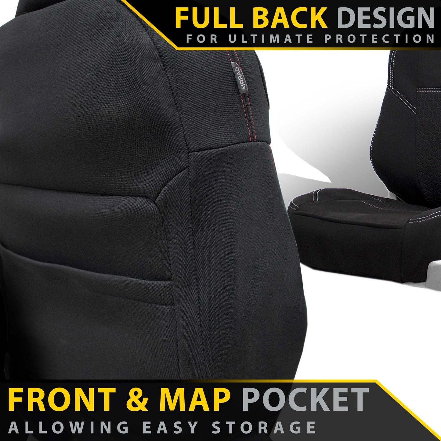 Landcruiser 78 Series (2x Buckets) Premium Neoprene 2x Front Seat Covers (Made to Order)