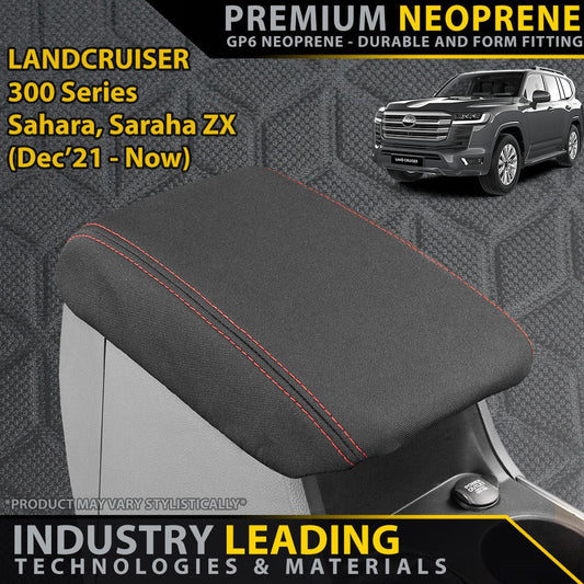 Toyota Landcruiser 300 Series Sahara/Sahara ZX Premium Neoprene Console Lid (Made to Order)