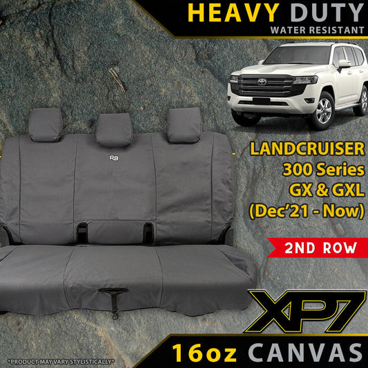 Toyota Landcruiser 300 Series GX & GXL Heavy Duty XP7 Canvas 2nd Row Seat Covers (Available)